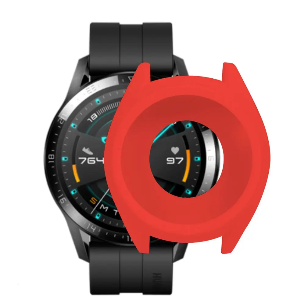 Soft TPU Silicone Case Cover For Huawei Watch GT 2 GT Smart Bracelet Protective Frame Shell For GT2 Wristband Protector Sleeve
