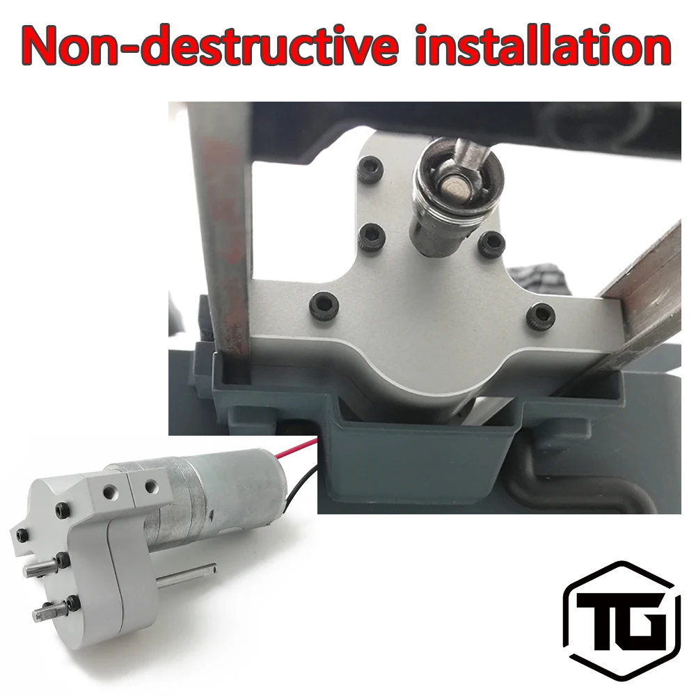 

TGRC Non-destructive installation Speed Change Gear Box Metal Gearbox With 370 Brush Motor for WPL JJRC MN Model