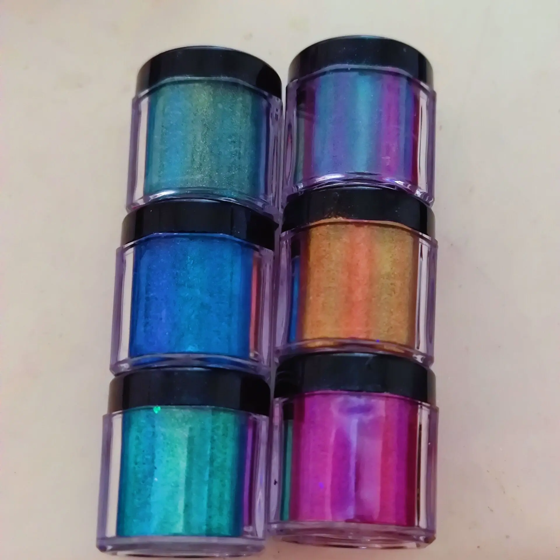 5gram/Jar 6 Colors Set Color Shift Mica Powder, Chameleon Color