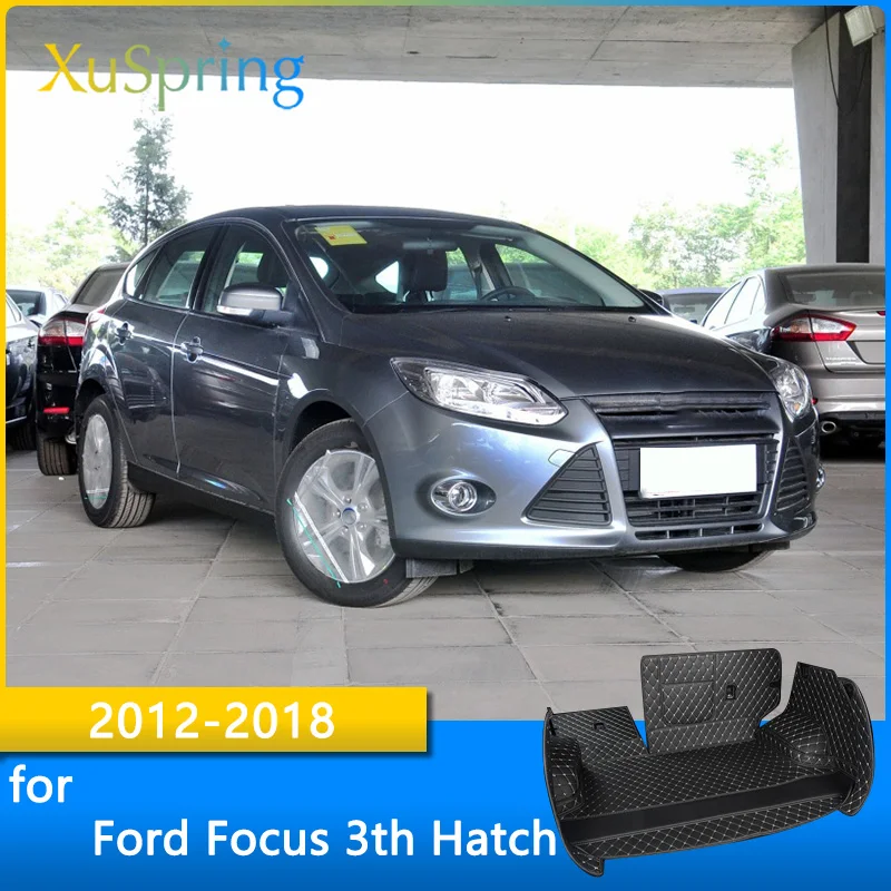 

Car Trunk Mat Cargo Liner For Ford Focus 3th Hatch C346 2012 2013 2014 2017 2018 Rear Tail Durable Boot Cover Protective Styling