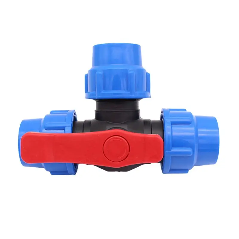 PE threeway quick connect valve plastic valve Ttype valve inner