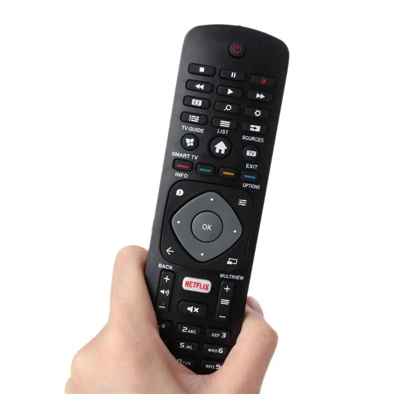 

Black Remote Control Controller Replacement for philips NETFLIX Smart TV 398GR08BEPHN0012HT 1635008714 43PUS6162