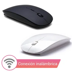 Raton – souris sans fil inalambric, design ultra mince, pour ordinateur portable et de bureau, Windows et Mac 