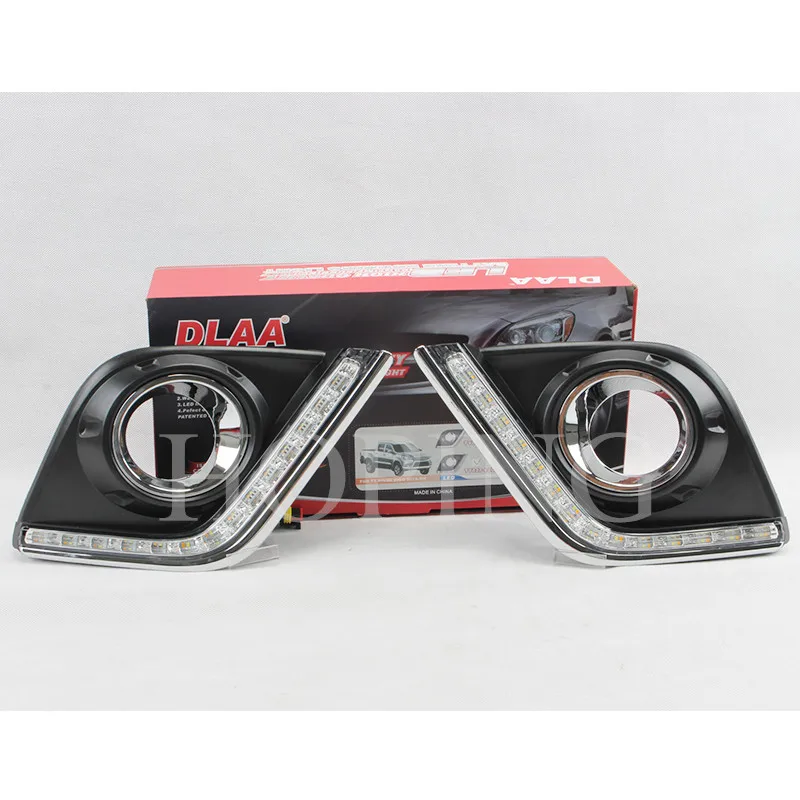  1 Set High Quality LED Front Bumper DRL Fog Light Harness Set For TOYOTA HILUX REVO 2015 2016 World - 4000394672355