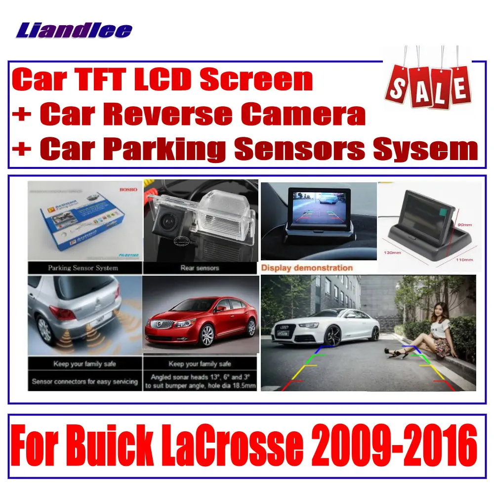 Для Buick LaCrosse 2009- CCD камера заднего вида/цифровая система датчиков парковки/монитор заднего вида