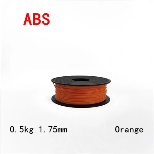 0.5kg orange Только для RU! YouSu ABS высокое качество 1,75 мм 10 м/0,5 кг/1 кг ABS 3d нити для 3d принтера нити для 3d принтера материалы для 3d принтера - Цвет: 0.5kg orange