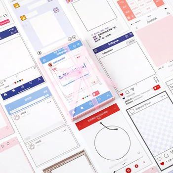 

30pcs/box Vintage Social Interface Series Scrapbooking Greeting Card Making journal DIY Diary Decoration message Cards