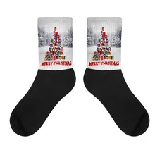 Jaycosin/носки с рождественским принтом; повседневные милые носки с героями мультфильмов; забавные носки для женщин и мужчин; ; теплые носки для зимы