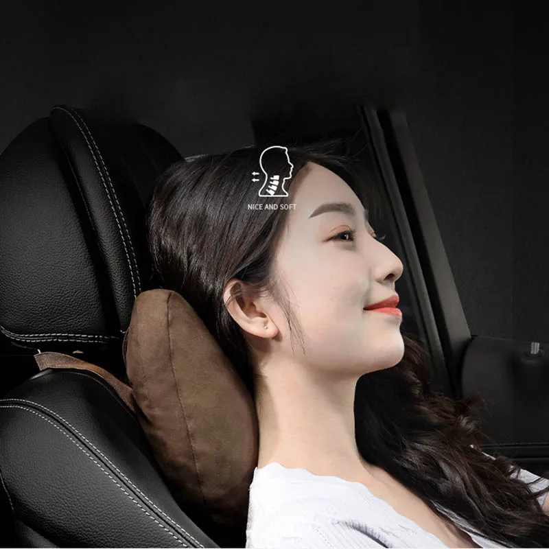 Top Quality Car Headrest Neck Support Seat / Maybach Design S Class Soft Universal Adjustable Car Pillow Neck Rest Cushion 6