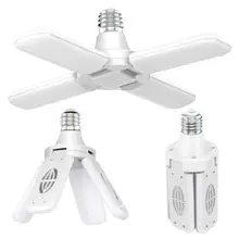 40/30w conduziu a luz da garagem e26 AC85-265V deformable luz de teto dobrável fã lâmina luz para armazém oficina deformação lâmpada
