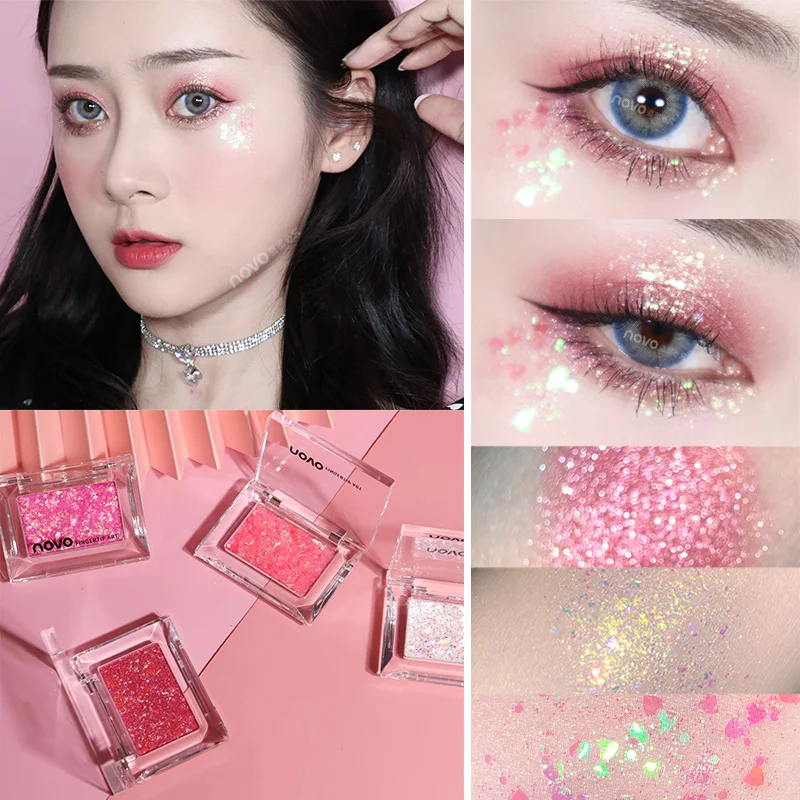 Glitter Eyeshadow Pallete Shimmer Matte Glitter Eye Shadow Palette Shine Diamond Metallic Makeup Palette Pigmented Cosmetic