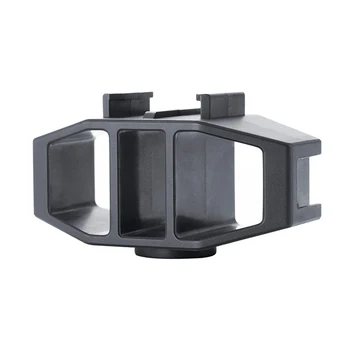 

With 2 Cold Shoe Mic Mount Easy Install ABS Holder Tripod Adapter Setup Bracket Durable Portable Base For GoPro Vlog