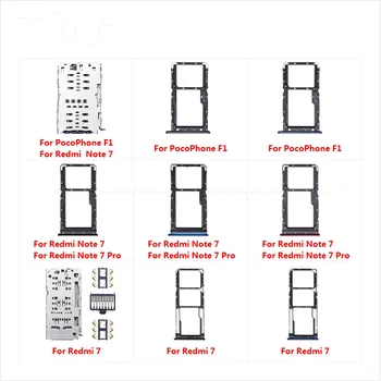 

For XiaoMi Redmi 7 Note 7 Pro PocoPhone F1 Micro SD Card Holder Connector Container Sim Card Tray Socket Slot Reader Adapter