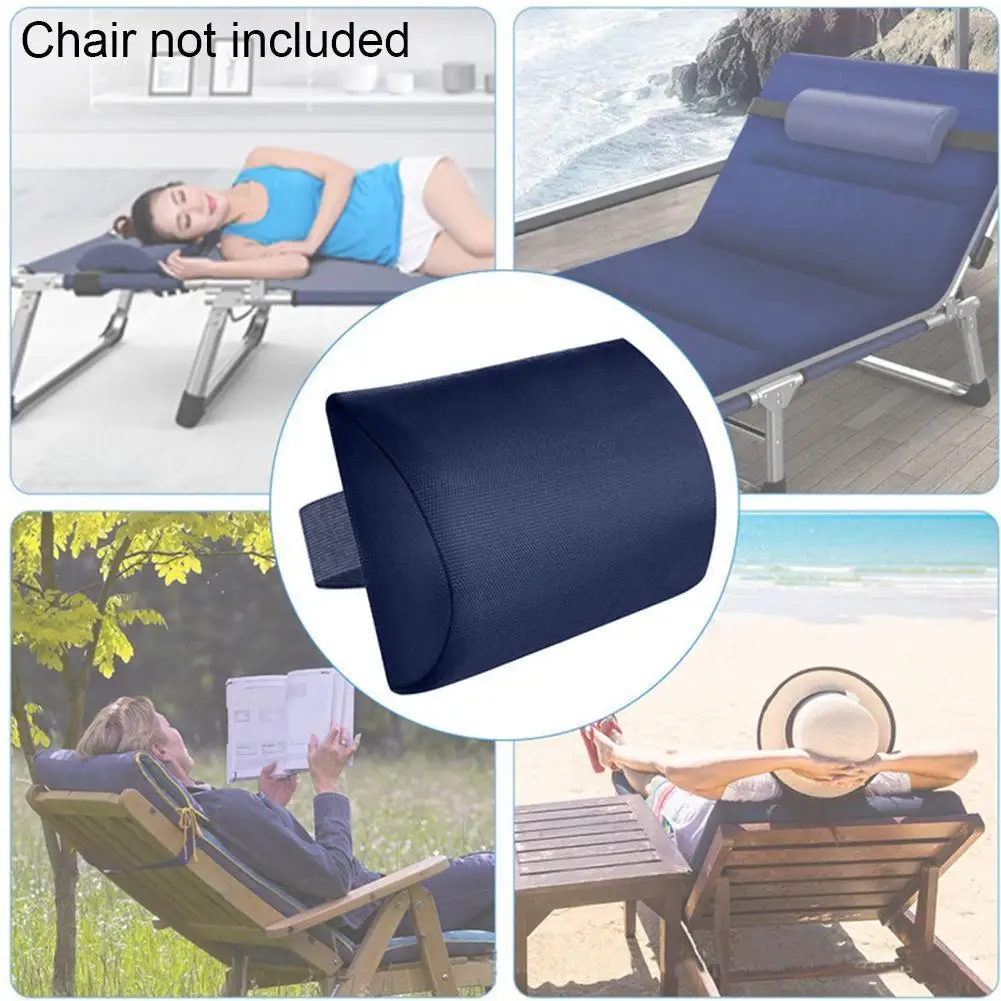 Recliner Accessories Folding Chair Pillow Lunch Break Chair Foam Pillow Back Chair Teslin Pillow Nap Chair Headrest Beach Chair 3