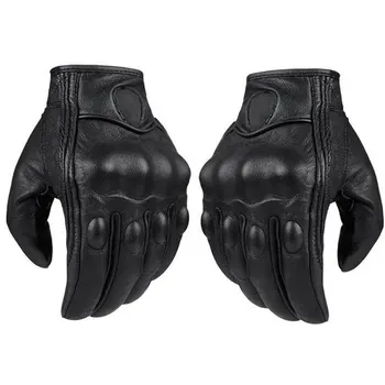

Motorcycle Riding Gloves Men Breathable Anti-skid Leather Gloves Comfortable Racing Gloves Anti-Fall Non-Slip Gloves