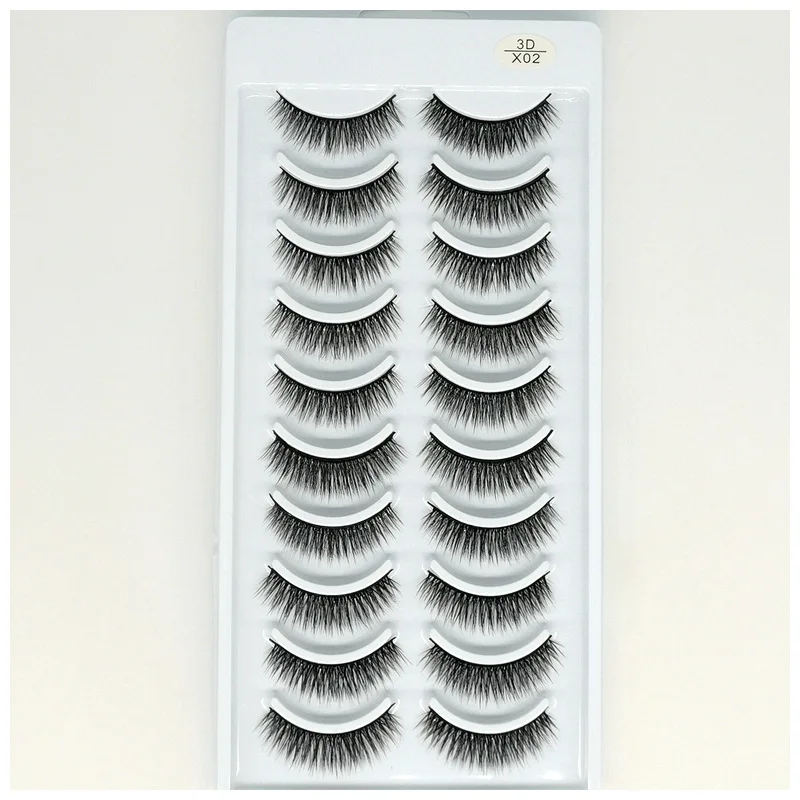 NEW 1/10 pairs Real Mink Eyelashes 3D Natural False Eyelashes 3d Mink Lashes Soft Eyelash Extension Makeup Kit Cilios NEW 1/10 pairs Real Mink Eyelashes 3D Natural False Eyelashes 3d Mink Lashes Soft Eyelash Extension Makeup Kit Cilios