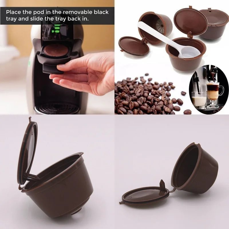 1 шт./4 шт. многоразовая кофейная капсула чашка фильтр для кофемашин Dolce Gusto 6