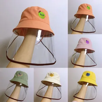 

2020 Anti-spitting Protective Hat Dustproof Cover Kids Boys Girls Fisherman Cap Hat Cover Kids Boys Girls Fisherman Cap Hat