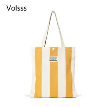 Новая Холщовая Сумка-тоут, простая полосатая многоразовая сумка для покупок, Холщовая Сумка для отдыха, женская сумка через плечо, Bolsas De Tela Bolsa Reutilizable