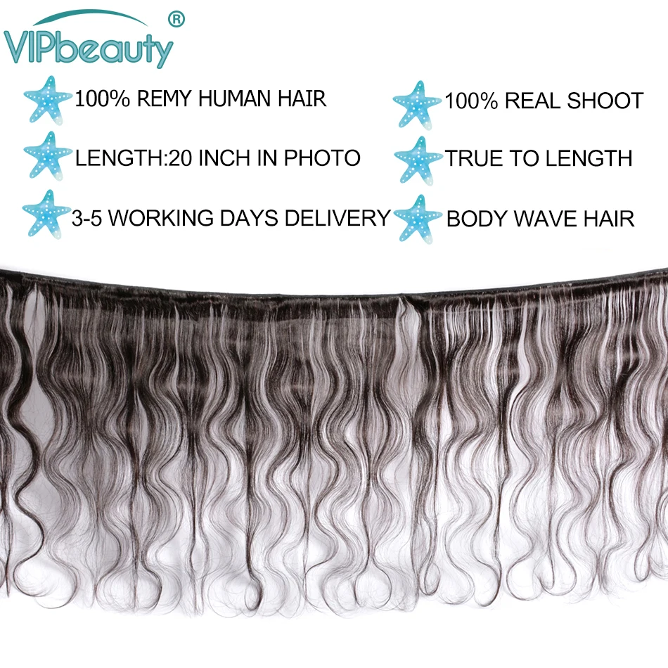 VipBeauty, бразильские волнистые человеческие волосы, 4 пряди, волнистые волосы remy для наращивания, 10-28 дюймов