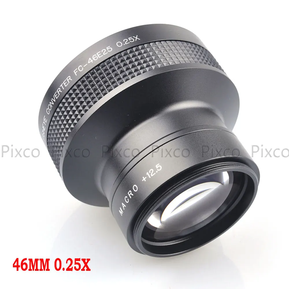 46 мм 0.25X Супер широкий угол макросъемки Рыбий глаз объектив для Canon NIKON PENTAX DSLR SLR камеры 46 мм резьба объектива