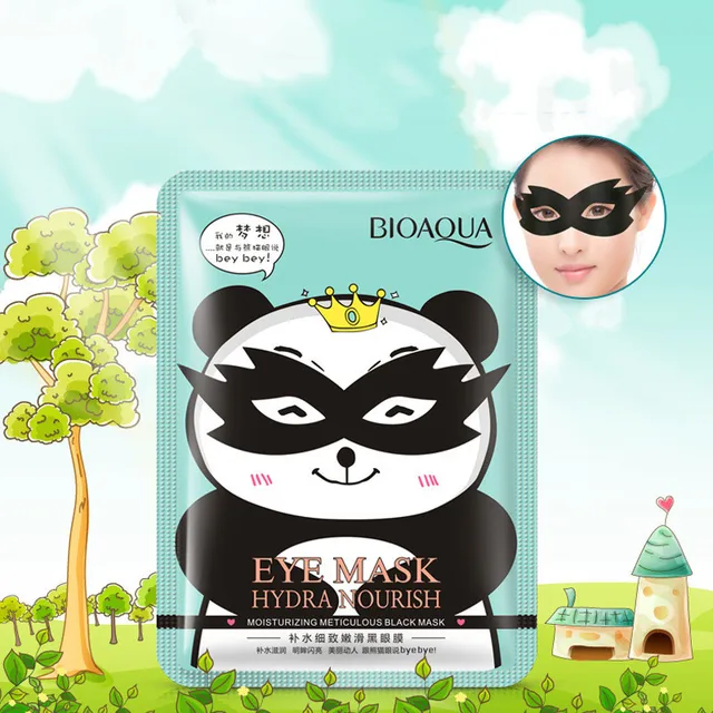BIOAQUA Black eye mask Hydrating meticulous smooth Fade Dark Circle Eye Bag Anti Wrinkles Moist Brighten