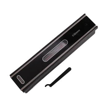 

200mm Graduation Value 0.02 mm Spirit Level Scale Rod Measurement Corrector Accuracy Scale Bubble Bottle Vial Horizontal Rod