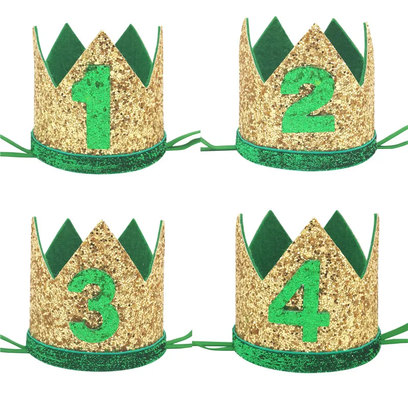 Birthday Crown Headband Baby Shower Kids Party Decoration 1pcs Jungle Safari Theme 123456 Birthday Crown hat