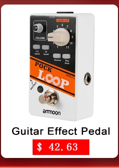 Ammoon POCK boucle effet guitare Pédale 11 Loopers True Bypass Unlimited DUB TRACKS 