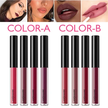 

4pcs/set High Shine Super Lustrous Lipgloss Lasting Moisturizing Waterproof Non-stick Cup Lip Glaze Makeup THJ99