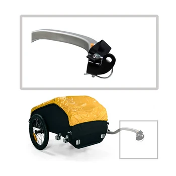 

Bike Trailer Coupler Attachment Steel Hitch for Burley Bike Trailers Replacement Hitch Bicycle Faulty Traction Head Connector