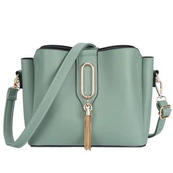 

Bags for Women 2020 New In Crossbody Easy Matching Solid Bucket Bag Fashion Tassels High Class Disigner Lady Shoulder Bag