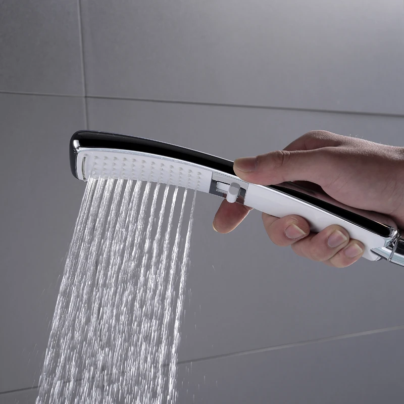 Waterfall Handheld Shower Head with Extra Long Hose Shower Set for Bathroom Wall Mount