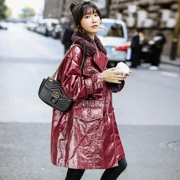 

Autumn Winter Real Genuine Leather Jacket Women Clothes 2020 Streetwear Sheepskin Down Coat Korean Vintage Women Tops ZT3471