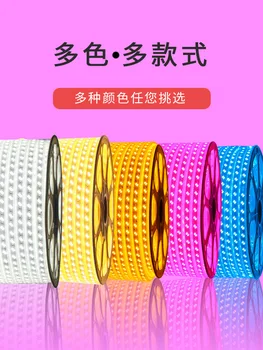 

Purple LED Strip Colorful Powder Violet Lights with Variable Color 220v Household 5050 Living Room Pink Lights with Article