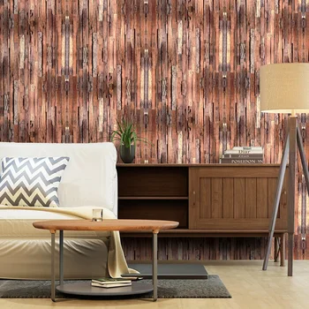 

Reclaimed Wood Contact Paper Decor Peel and Stick Wallpaper Self Adhesive Film
