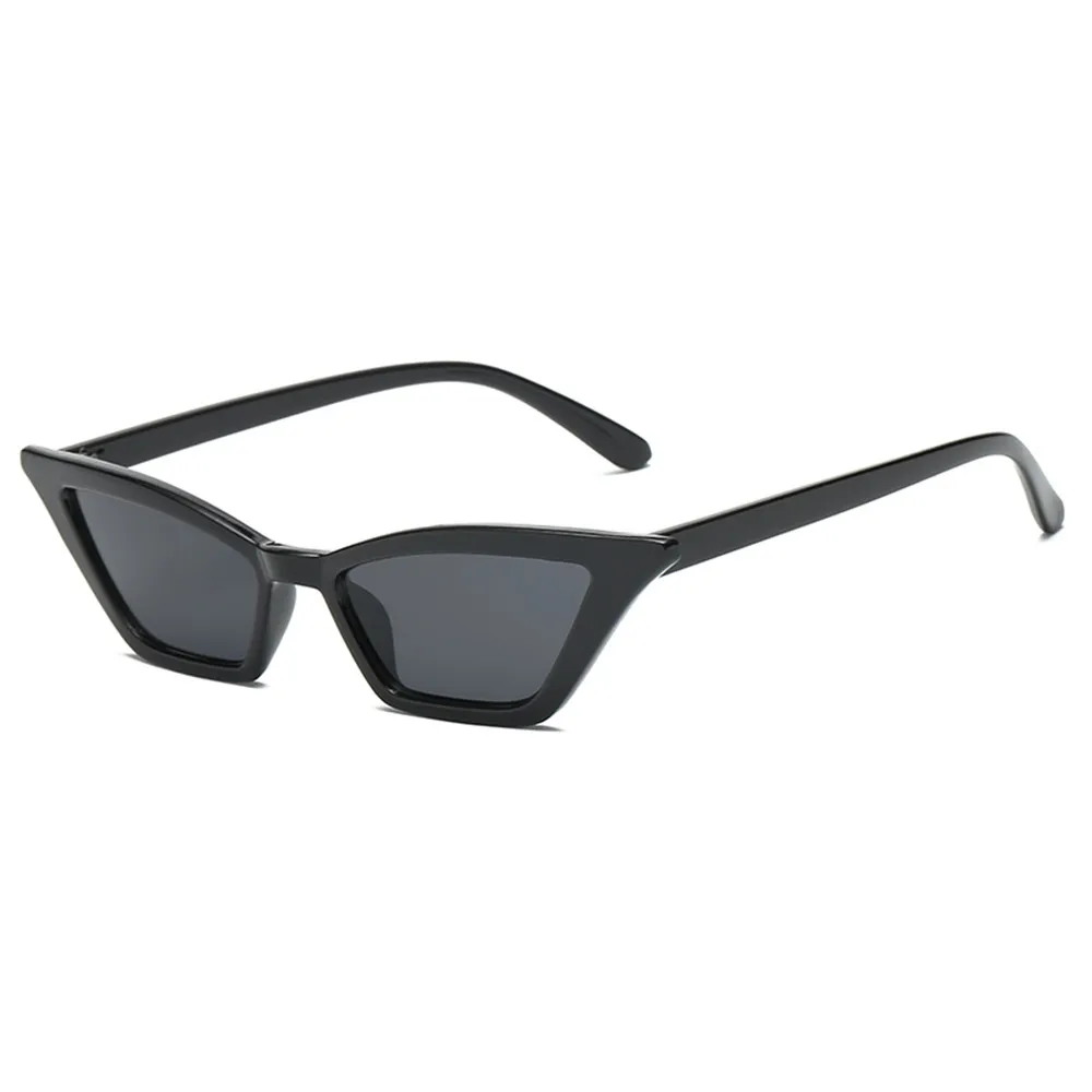 Женские Винтажные Солнцезащитные очки кошачий глаз, небольшая оправа UV400, солнцезащитные очки, уличные очки, аксессуары для мотоциклов