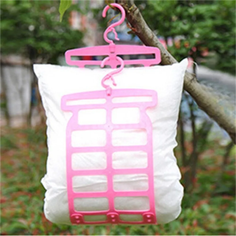 

Creative home multi-function pillow drying rack drying pillow rack adjustable hanger plush toy drying clip windproof