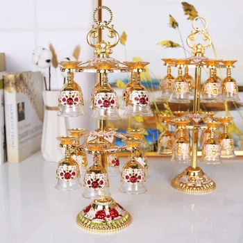 

Russian Wine Cups Spirit Glass Wine Vintage Wine Cup Shooter Glass Home High Base Tass 12