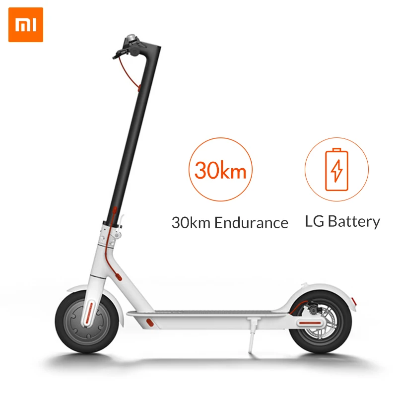 Xiaomi mi электрический скутер mi jia M365 Smart E, скейтборд mi ni складной Ховерборд Patinete Electrico для взрослых 30 км с батареей - Цвет: Xiaomi-White