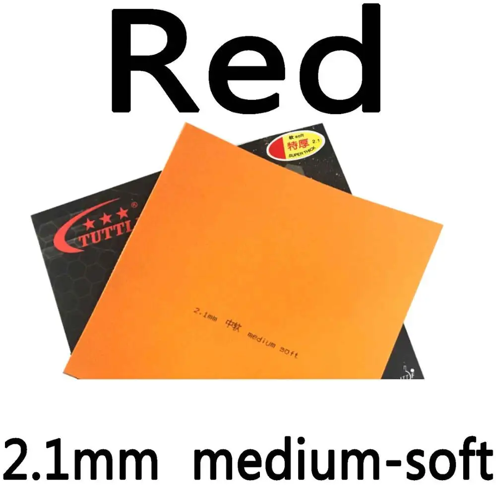 Tuttle Black Energy 888 Германия торт Губка 40+ Настольный теннис Резина с губкой - Color: Red2.1mm medium-soft