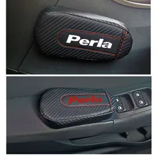 Для Fiat Perla 1 шт., карбоновая кожа, авто подушка для ног, наколенник, Автомобильный Дверной рычаг, автомобильные аксессуары, защита для автомобиля