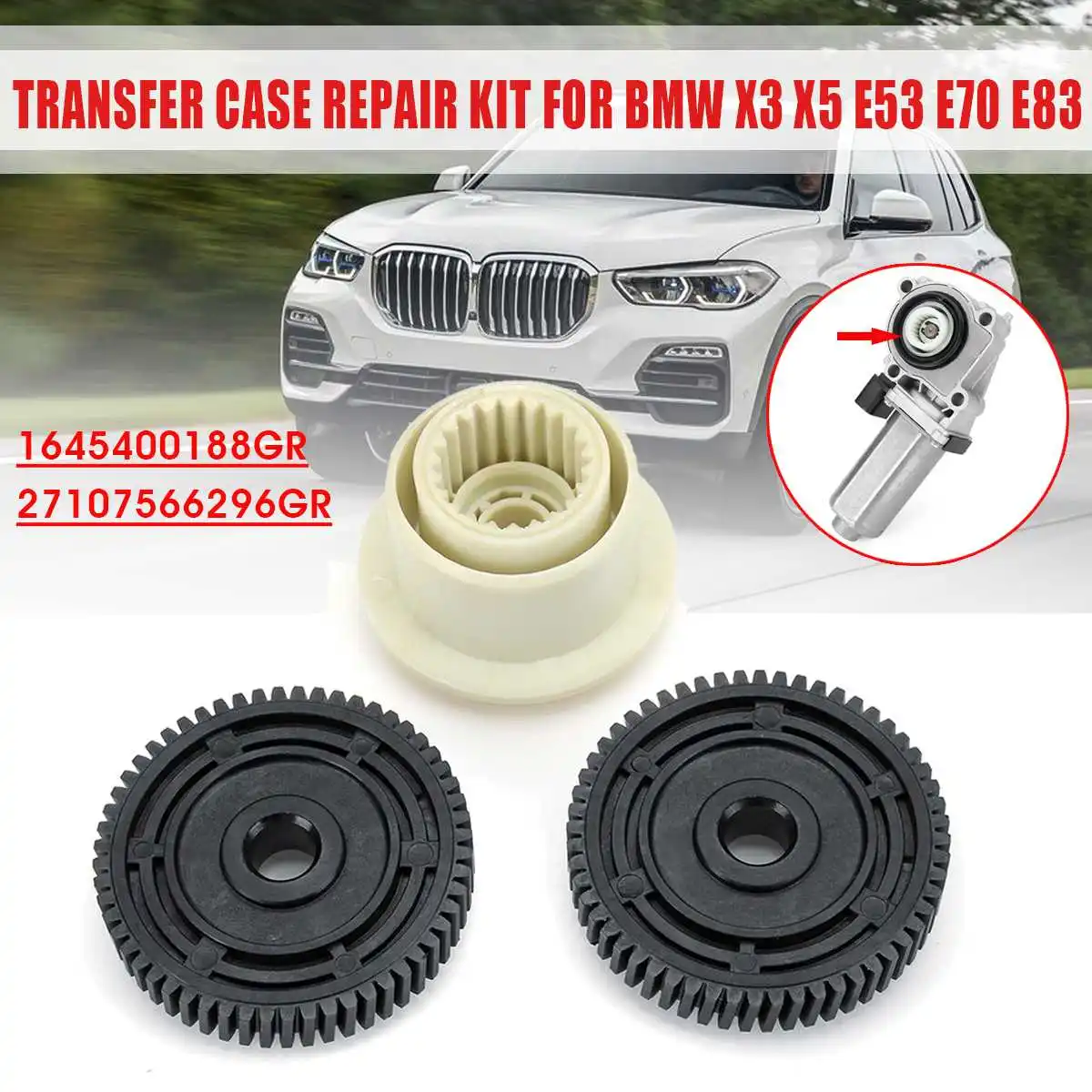 Caixa de Engrenagens do Carro Caixa de Transferência Reparação do Motor 27107566296 para Bmw Servo Atuador x6 E83 E53 E70 E71 2003-2010 3cs x3 x5