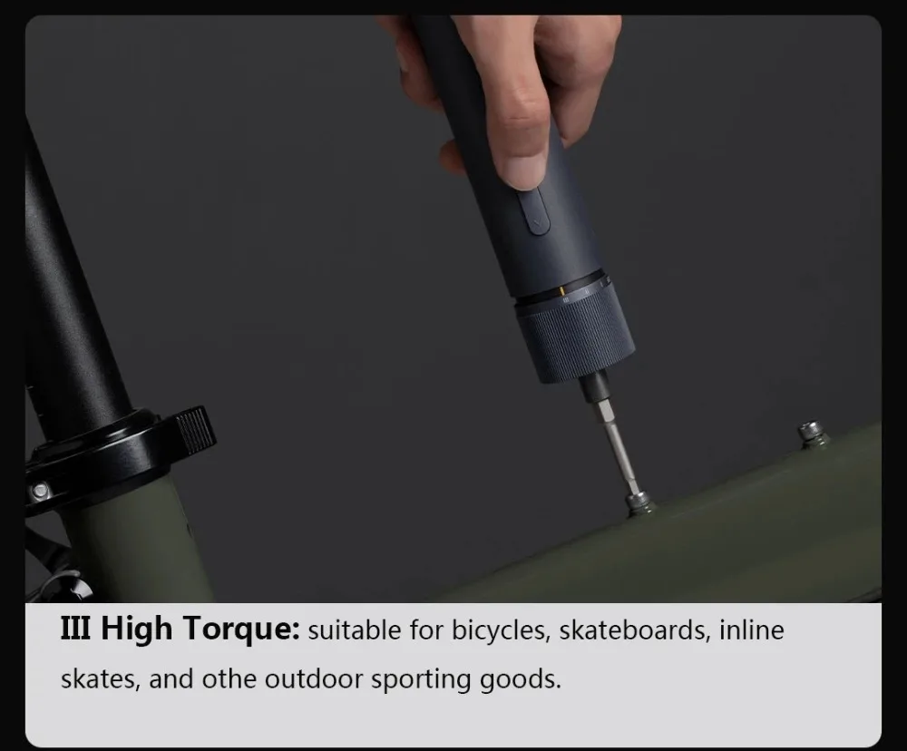 HOTO 1500mAh Straight Handle Electric Screwdriver With 12 Bits 3 Speed Torque Rechargeable Daily Screwdriver Kit Portable (4)