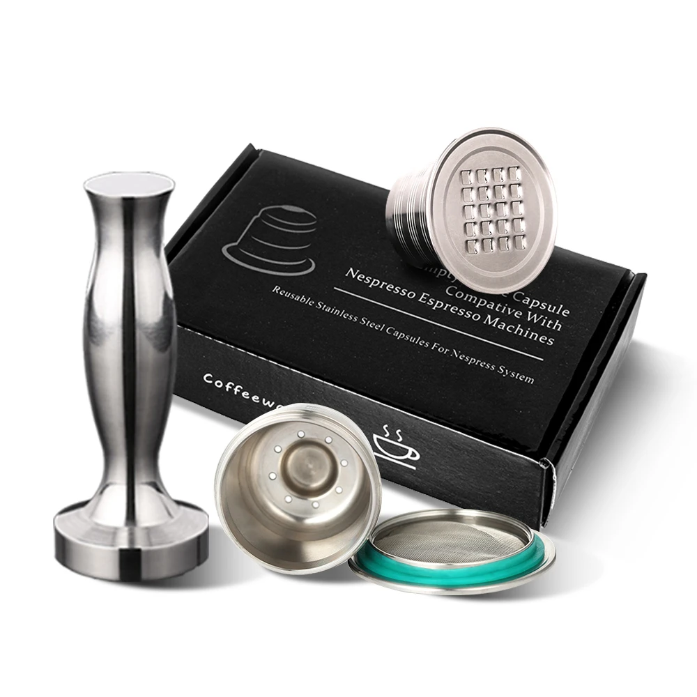 Капсулы для кофе Nespresso многоразовые аппарат приготовления из нержавеющей стали с