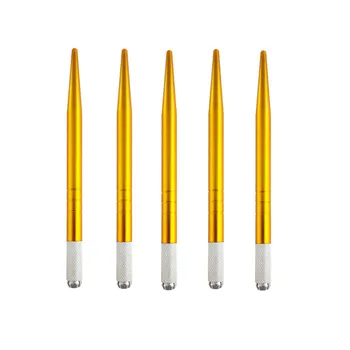 

20pcs Microblading Tattoo Manual Pen Manual Eyebrow Tebori Tattoo Pen Permanent Makeup Eyebrow Tattoo Manual Tool needle blade