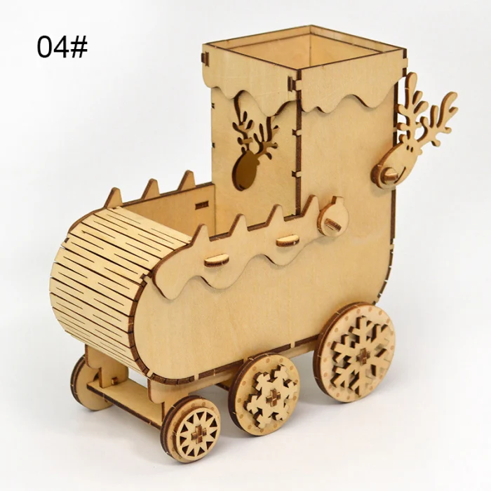 DIY деревянная 3D модель головоломки игрушка держатель мобильного телефона Сборная модель игрушки украшение дома AN88