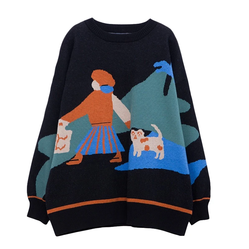 Джемпер женский вязаный осенне-зимний с длинным рукавом | Женская одежда