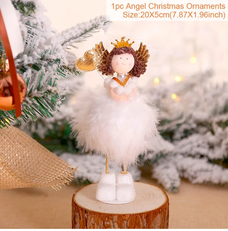 Christmas Angel 9 Рождественский Декор эльфа Милая Сидящая длинноногая кукла подарок на год Рождественский Декор для дома Navidad Natal Noel Cristmas - Цвет: Christmas Angel 9