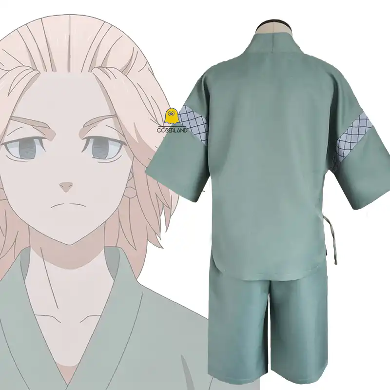 Anime Tokyo Revengers Mikey Green Kimono Shorts Manjiro Sano Cosplay Costume Summer Yukata Cardigan Kawaii Pajamas Party Wear Anime Costumes Aliexpress